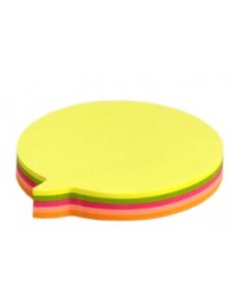 Notes adeziv Balon, 75x75, Office Cover, 5 cul.neon x 20coli