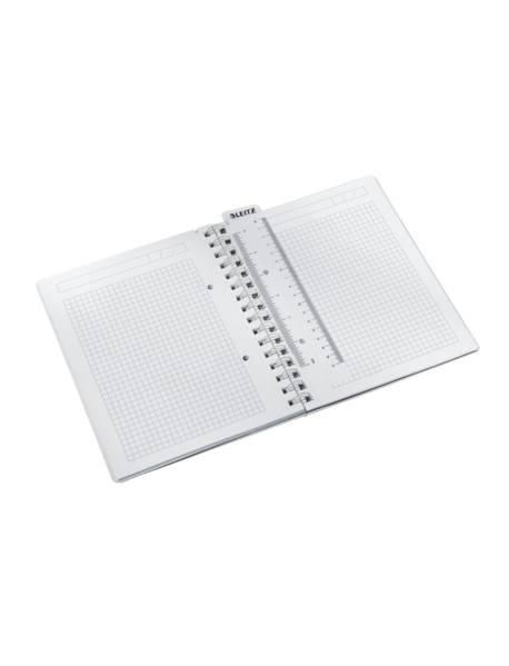 Caiet de birou LEITZ Wow, PP, A5, cu spira, matematica
