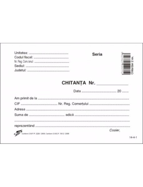 CHITANTIER AUTOCOPIATIV 2 EX