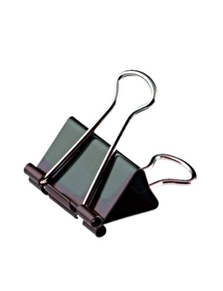 Clip hartie 19mm, 12buc/cutie, negru