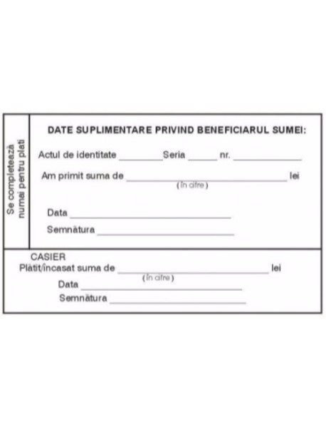 Dispozitie de plata si incasare