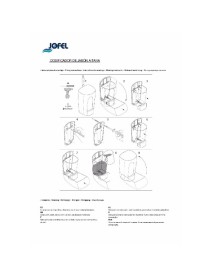 Dozator de sapun lichid, alb 900 ml - JOFEL