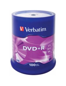 DVD+R Verbatim, 16x, 4.7 GB - Matt Silver, 100buc/bulk