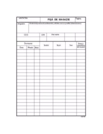 Fisa magazie carton duplex 250g/mp