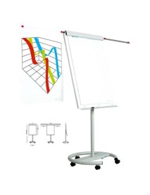 Flipchart magnetic SMIT Vario cu brate si rotite