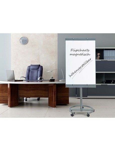 Flipchart magnetic VISUAL Mobil cu brate, 70x100