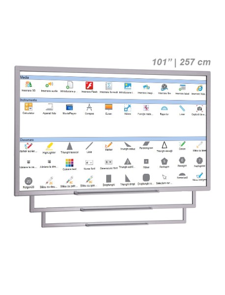 Tabla Interactiva IQboard Premium 101" | 257 cm