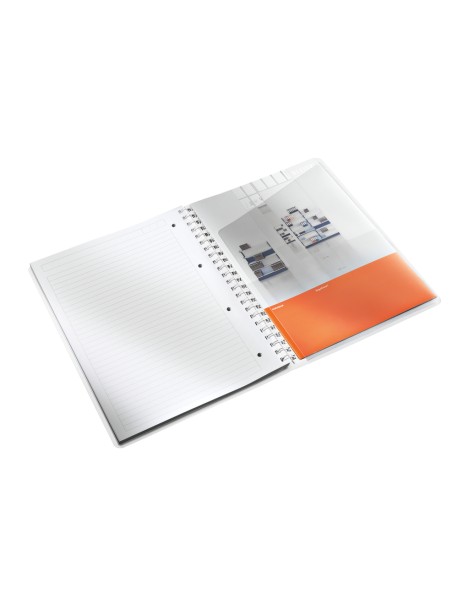 Caiet de birou LEITZ Wow, PP, A4, cu spira, matematica