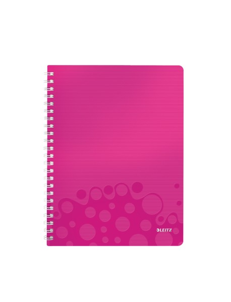 Caiet de birou LEITZ Wow, PP, A4, cu spira, matematica