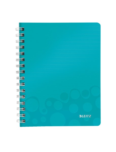 Caiet de birou LEITZ Wow, PP, A5, cu spira, matematica