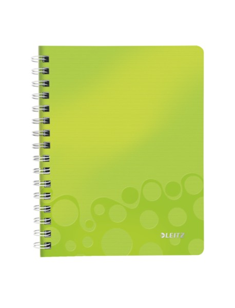 Caiet de birou LEITZ Wow, PP, A5, cu spira, matematica