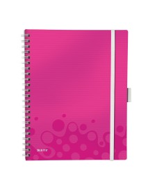 Caiet de birou LEITZ Wow Be Mobile, PP, A4, cu spira, dictando
