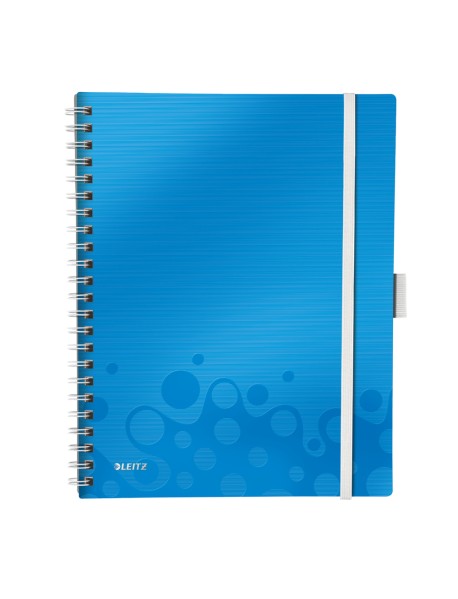Caiet de birou LEITZ Wow Be Mobile, PP, A4, cu spira, dictando
