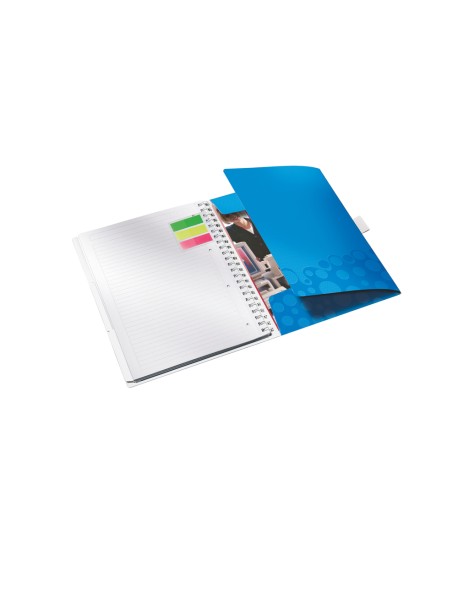 Caiet de birou LEITZ Wow Be Mobile, PP, A4, cu spira, dictando