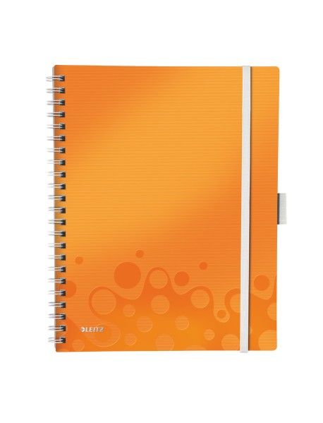 Caiet de birou LEITZ Wow Be Mobile, PP, A4, cu spira, dictando