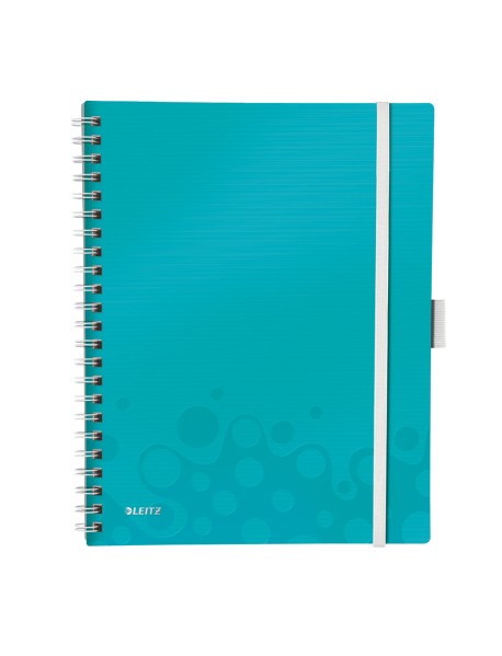 Caiet de birou LEITZ Wow Be Mobile, PP, A4, cu spira, dictando