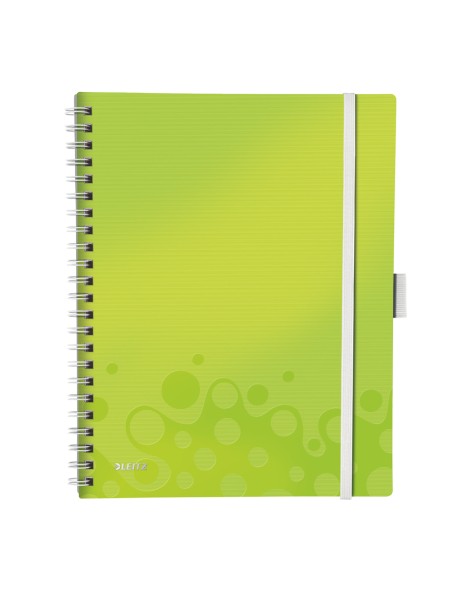 Caiet de birou LEITZ Wow Be Mobile, PP, A4, cu spira, dictando
