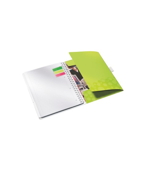 Caiet de birou LEITZ Wow Be Mobile, PP, A4, cu spira, dictando