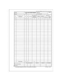 Lista inventariere verticala