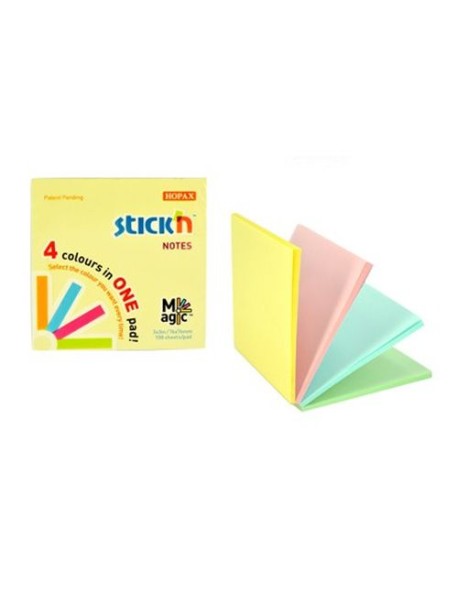 Magic notes autoadeziv  Stick"n Magic Notes - 4 culori pastel