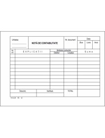Nota contabilitate A5