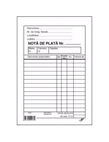 NOTA PLATA OSPATAR CU PERFOR