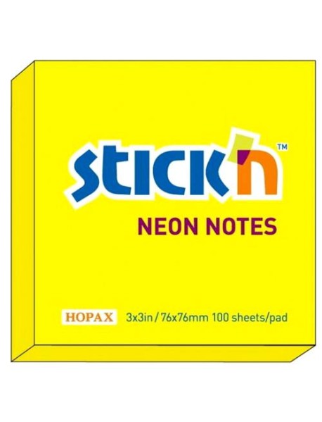 Notes autoadeziv 76 x 76 mm, 100 file, Stick"n, pastel