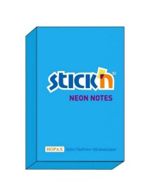 Notes autoadeziv 76 x 51 mm, Stick"n, neon