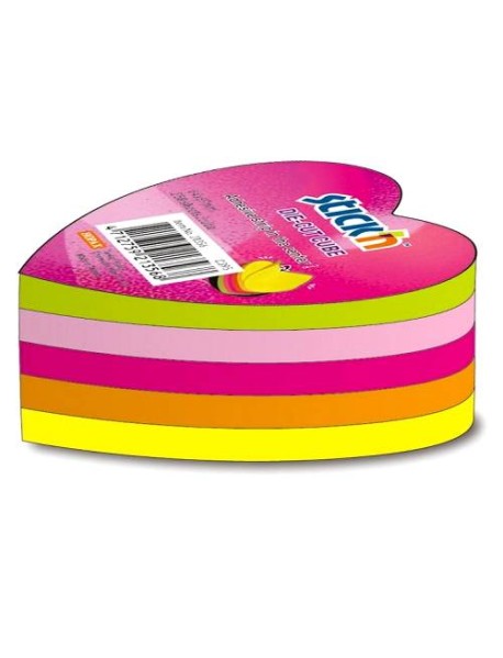 Notes autoadeziv Stick"n, 5 culori neon, diverse forme