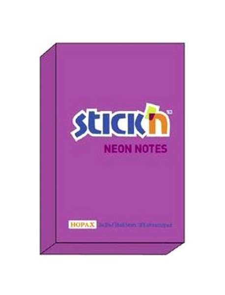 Notes autoadeziv 76 x 51 mm, Stick"n, neon
