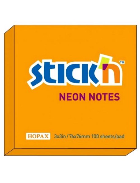 Notes autoadeziv 76 x 76 mm, 100 file, Stick"n, pastel