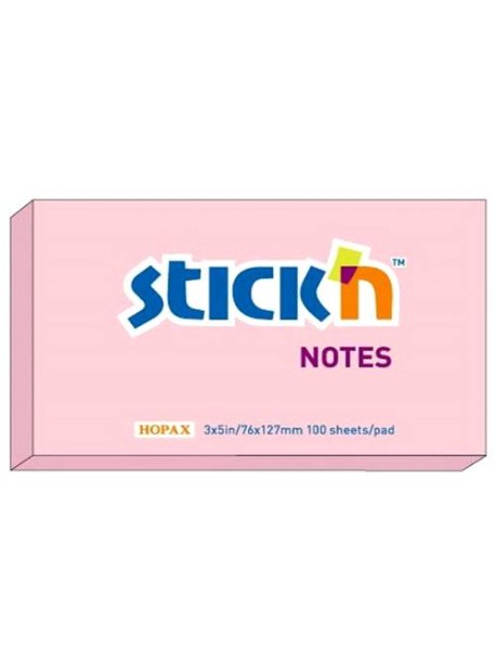 Notes autoadeziv 76 x 127 mm, Stick"n, pastel