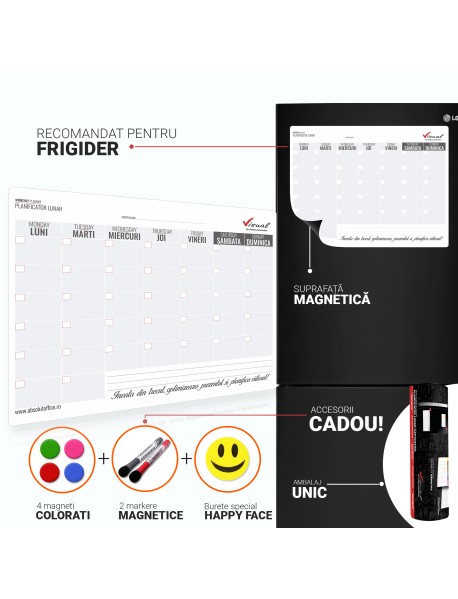 Planner magnetic lunar 42x30 cm - Visual