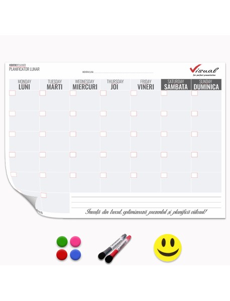 Planner magnetic lunar 42x30 cm - Visual
