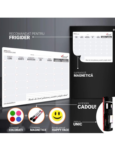 Planner magnetic lunar 42x30 cm - Visual