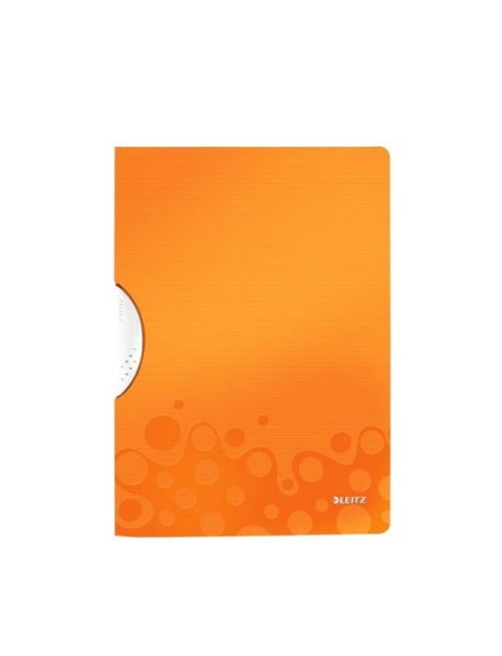 Dosar cu clip Leitz WOW ColorClip, PP - metalizat