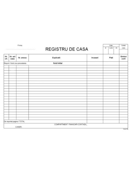 Registru casa