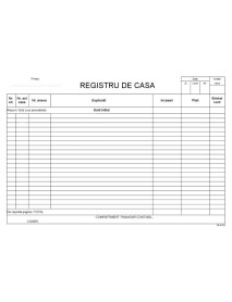 Registru casa autocopiativ
