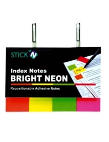 Stick index HOPAX, hartie color neon, 50 x 20 mm