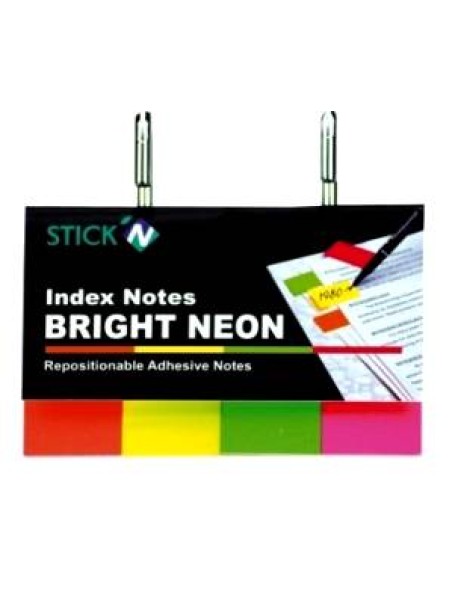 Stick index HOPAX, hartie color neon, 50 x 20 mm