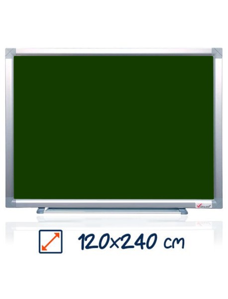 Tabla magnetica verde VISUAL - 120x240 cm
