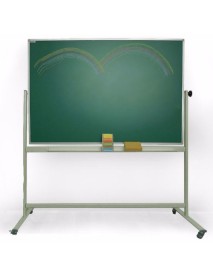 Tabla verde scolara SP pentru scris cu creta 150 x 100 cm, pe stand mobil