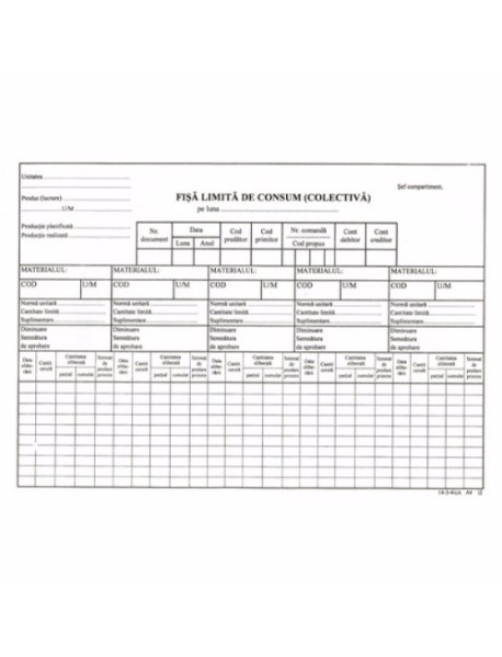 Fisa limita consum colectiva
