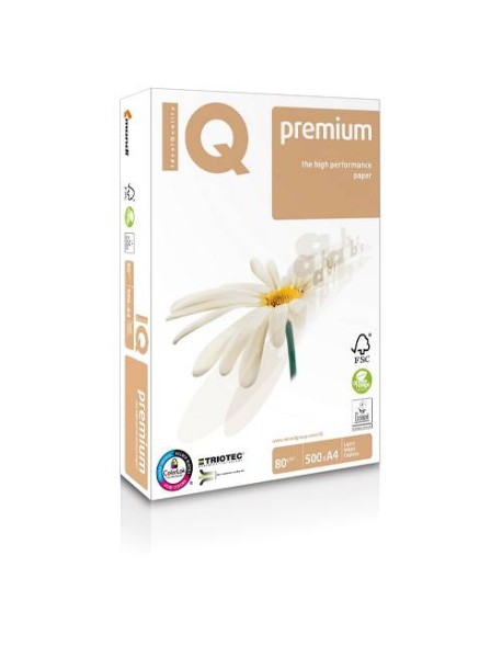 Hartie de copiator IQ Premium Triotec A4, 80 g/mp 500 coli/top